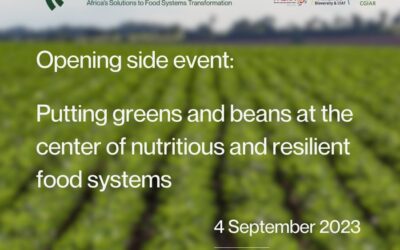 Putting greens and beans at the center of nutritious and resilient food systems