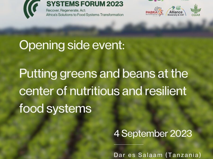 Putting greens and beans at the center of nutritious and resilient food systems